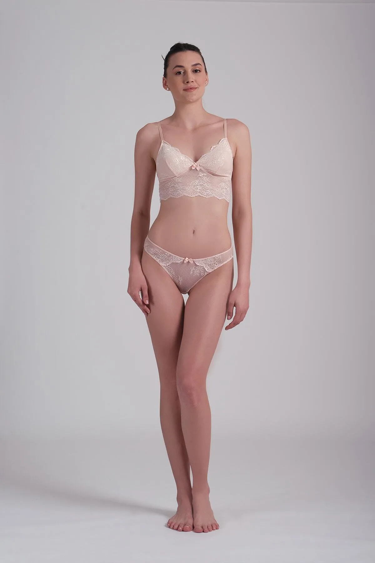 Dagi  Rosa Braut-Bustier-BH aus Spitze