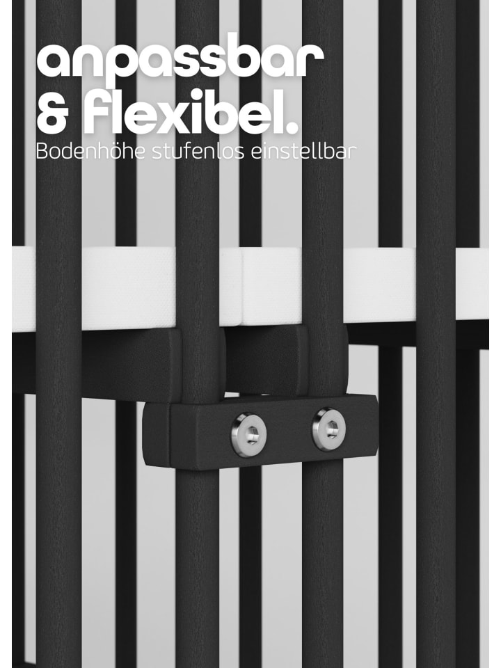 Sämann Sämann Laufgitter faltbar mit SleepPlus Matratze - Black Edition günstig kaufen 100x100 cm