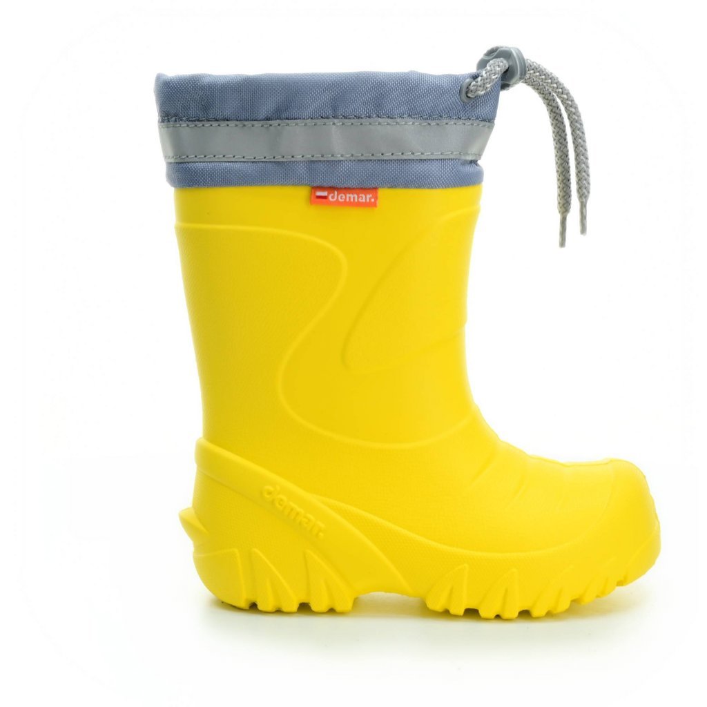 Demar Mammut gelbe Gummistiefel AD mit Woll-Innensocke