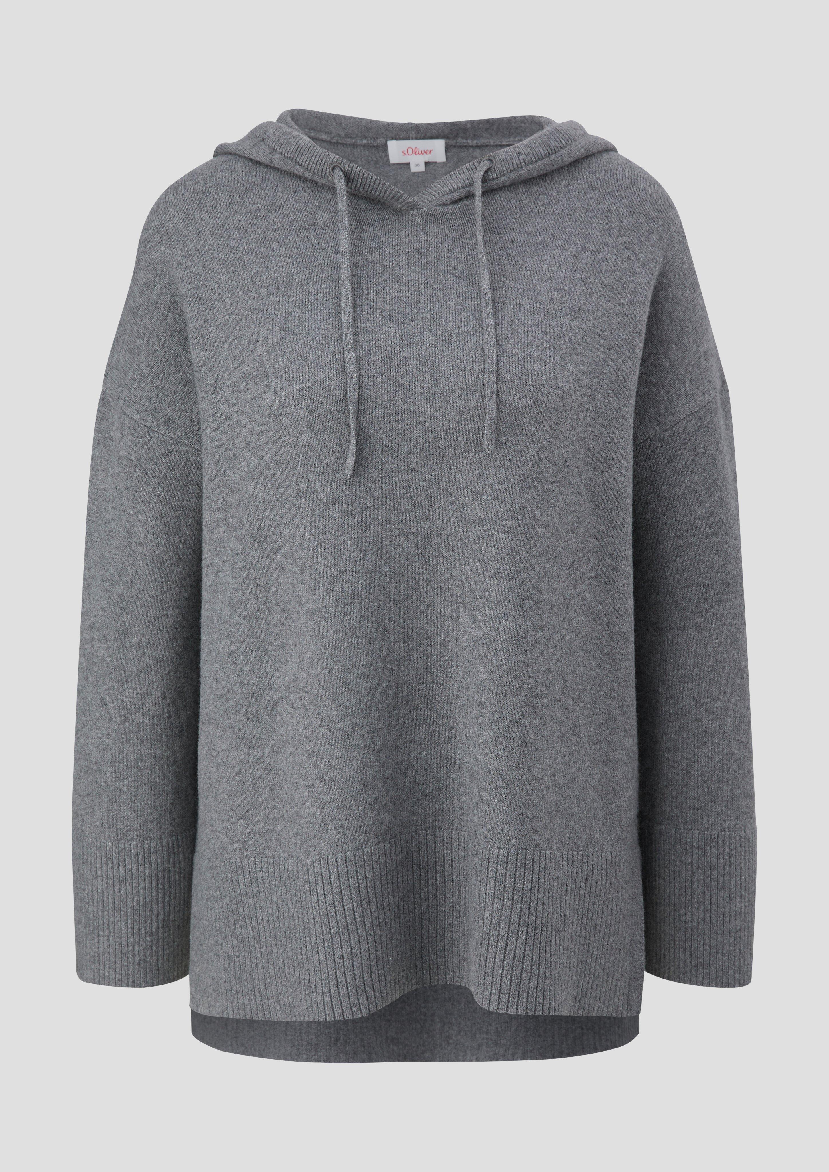 Strickpullover mit verlängertem Rückensaum  2141802-9730