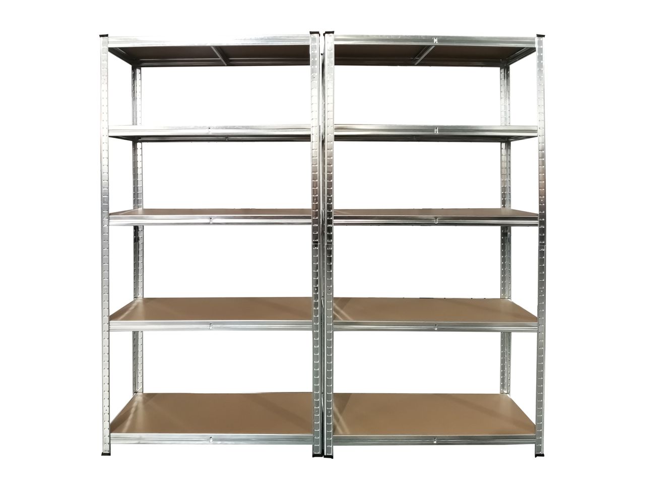 Kraft Werkzeuge Schwerlastregal 5-stufig 2er-Set je ca. 180 x 90 x 40 cm