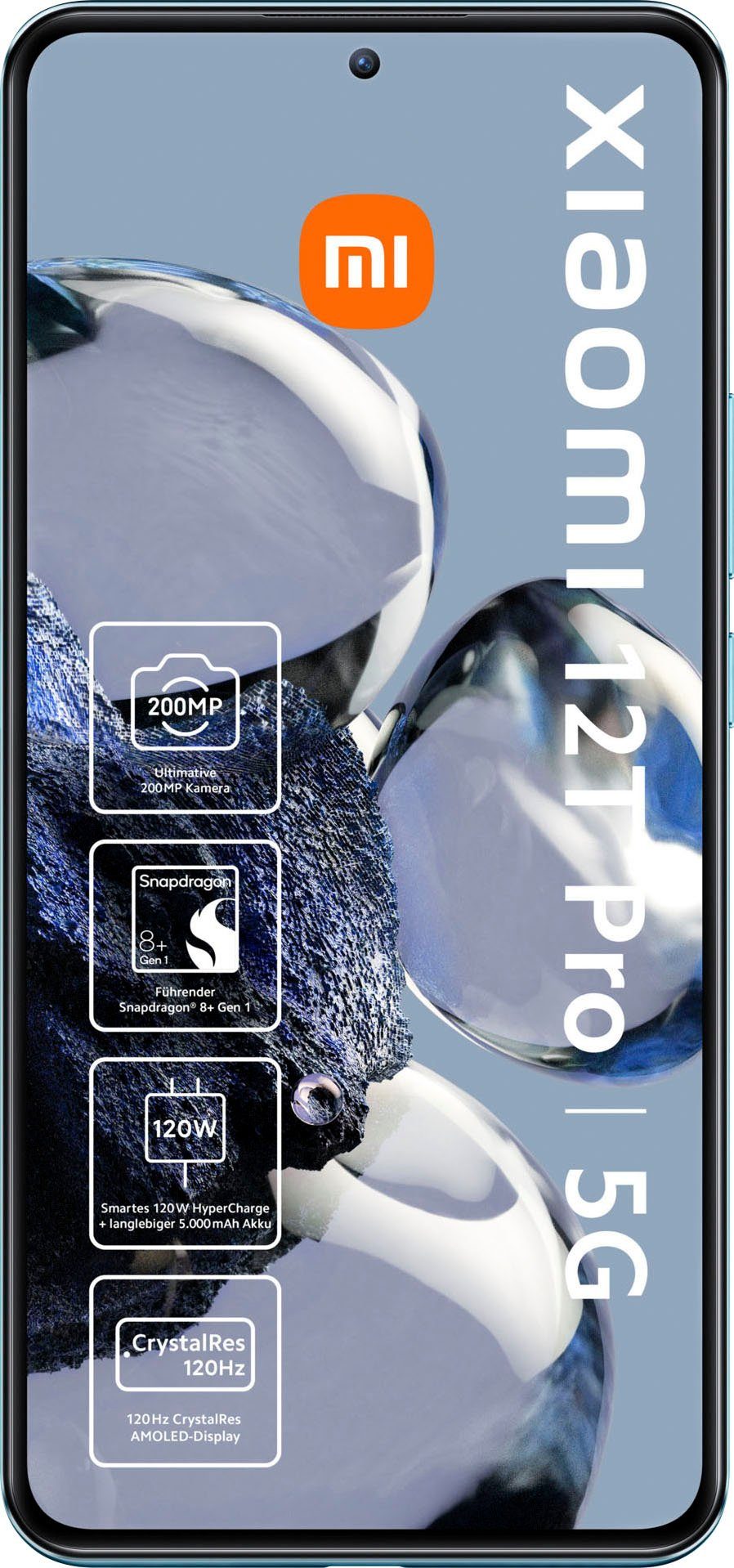 Xiaomi 12T Pro 8GB+256GB Smartphone (16,9 cm/6,67 Zoll, 256 GB Speicherplatz, 200 MP Kamera)