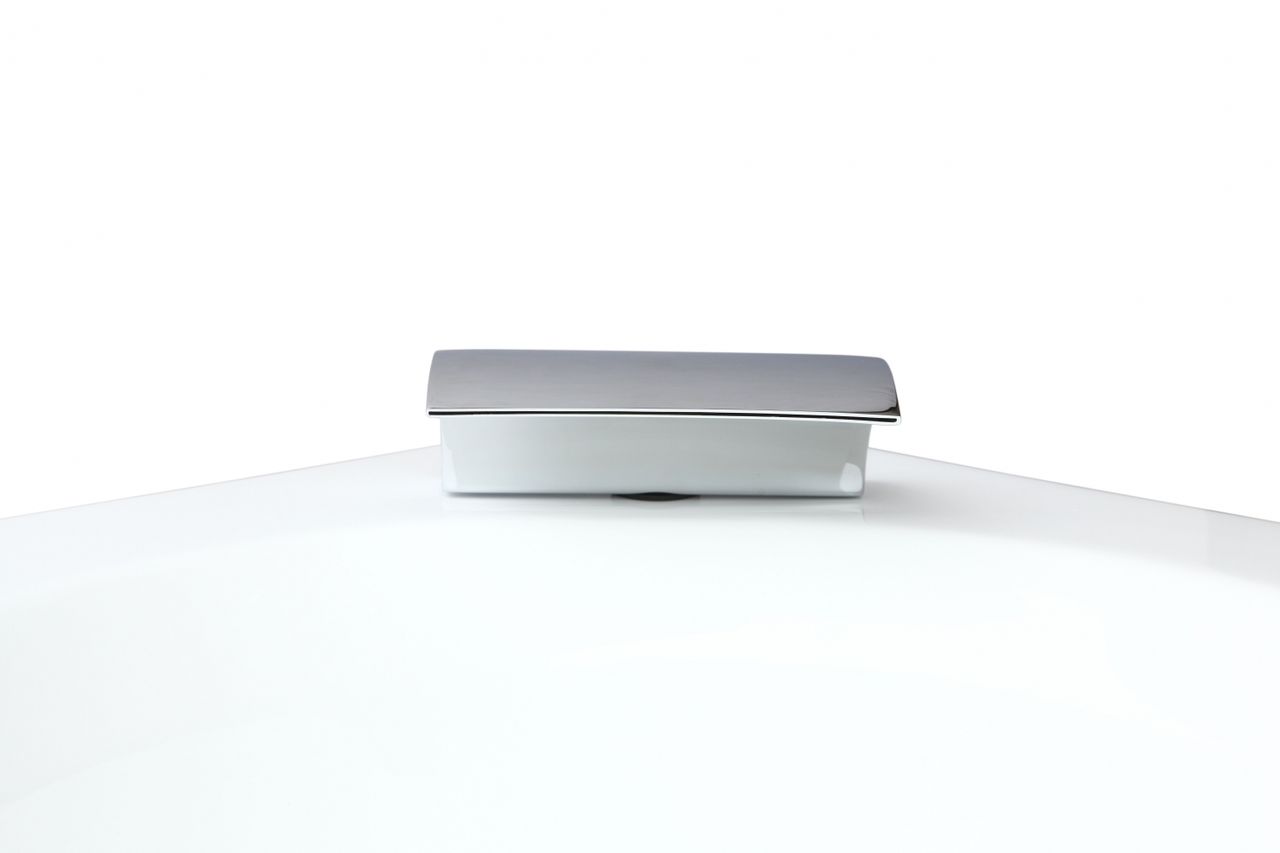 PureHaven Whirlpool 150x150 cm elegantes Design Heizung Lichttherapie Soundsystem Reinigungsprogramm Bluetooth-Soundsystem