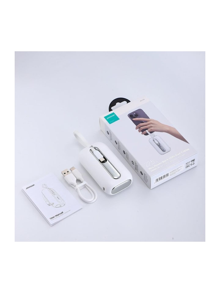COFI 1453 Joyroom Powerbank 10000mAh Colorful Series 22.5W mit 2 eingebauten in weiß günstig kaufen onesize