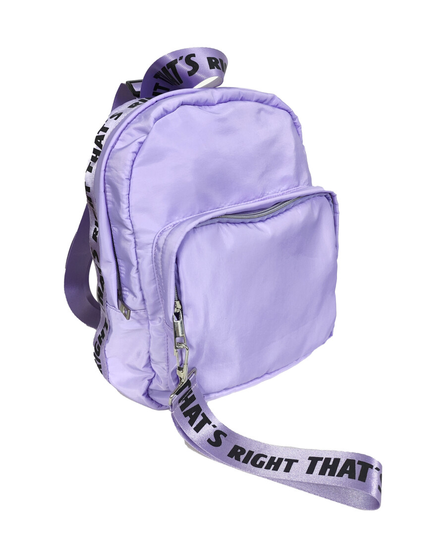 Rucksack mit Spruchband