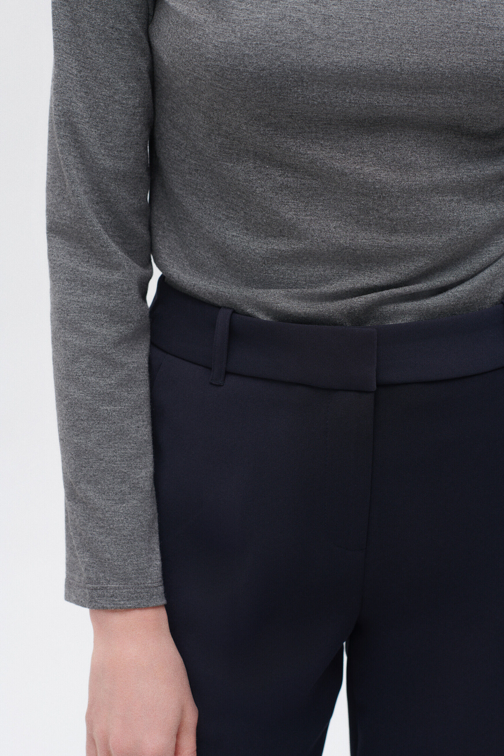 Pantalon pclement bleu marine femme