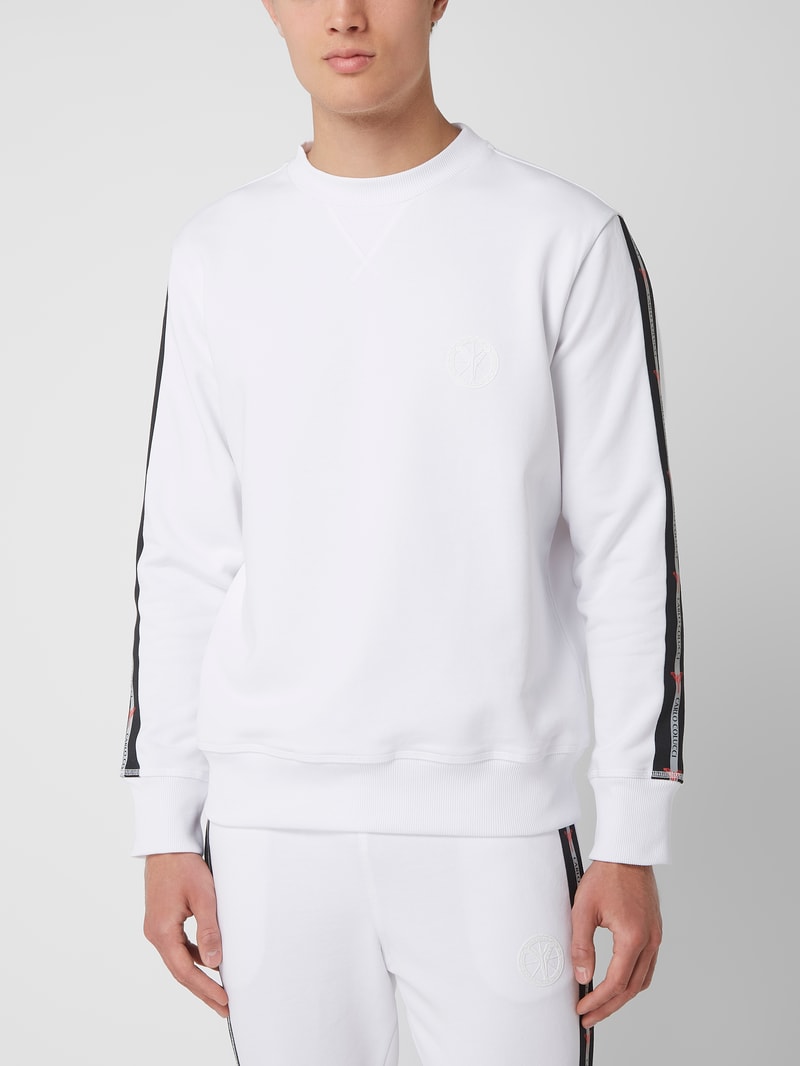 Sweatshirt aus Baumwolle in weiß