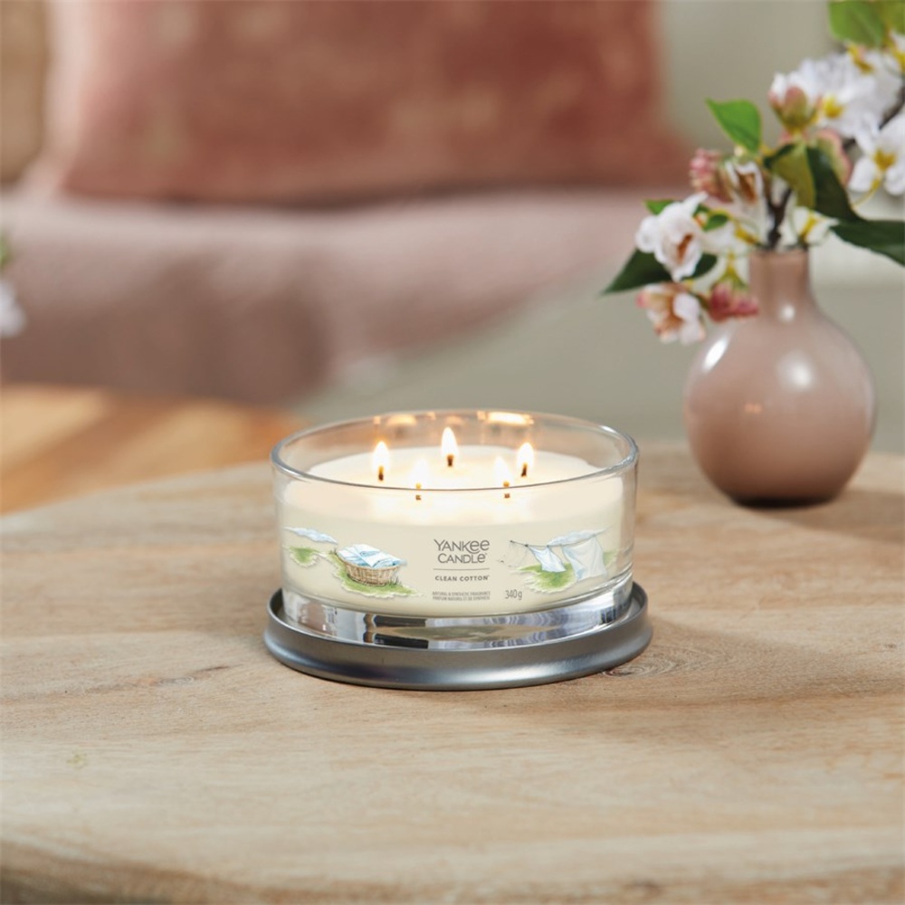 Yankee Candle Bougies parfumées Clean Cotton Bougie