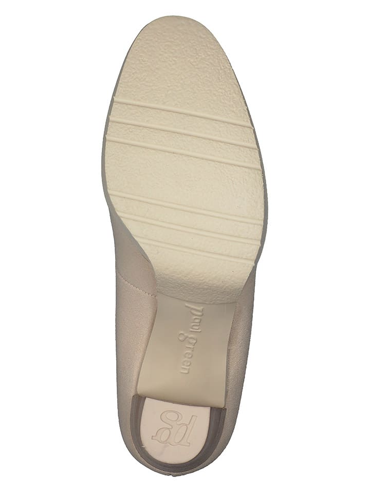 Paul Green Leder-Pumps  in Beige günstig kaufen