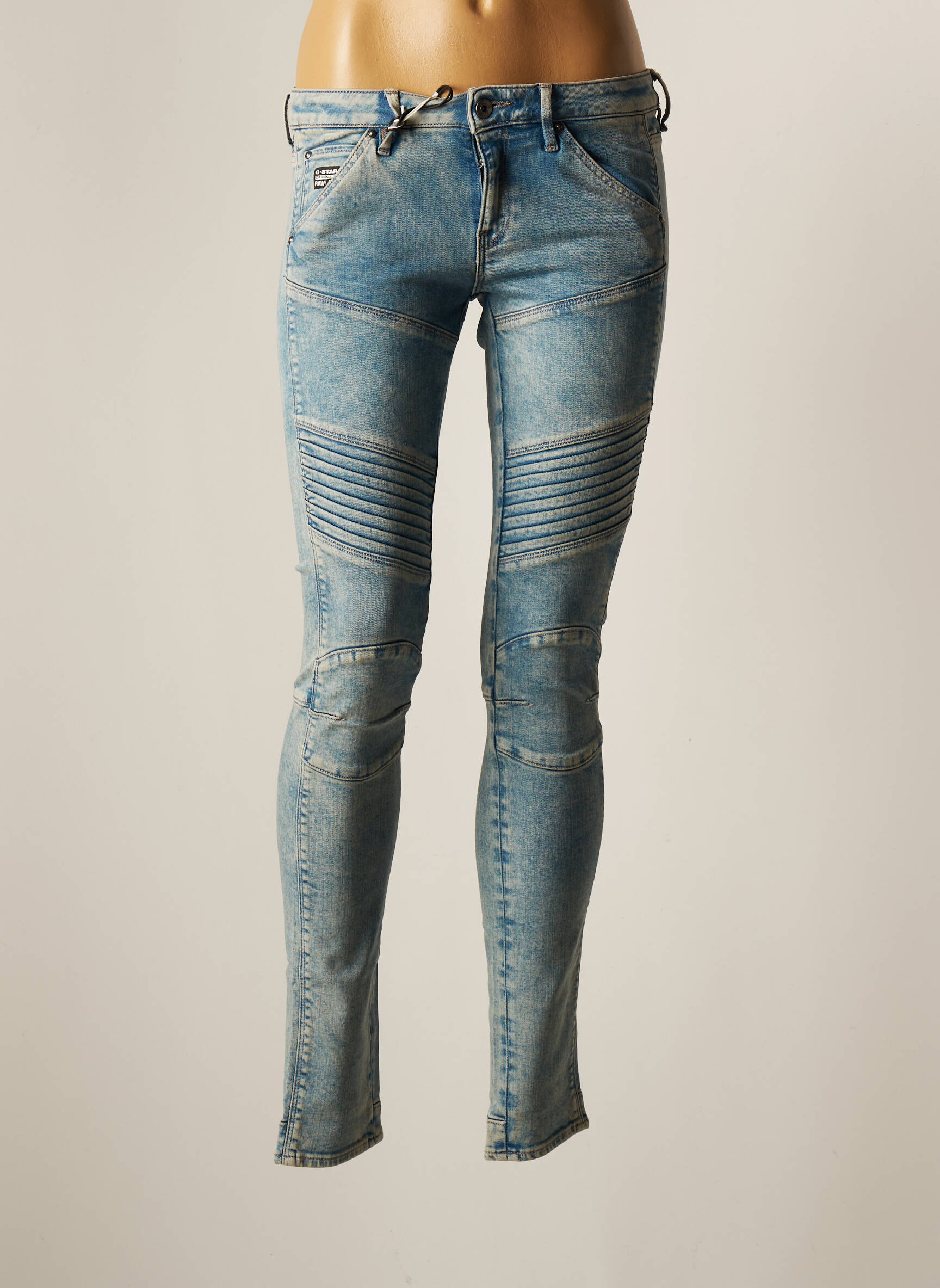 Raw 7 Jeans Skinny Femme couleur bleu