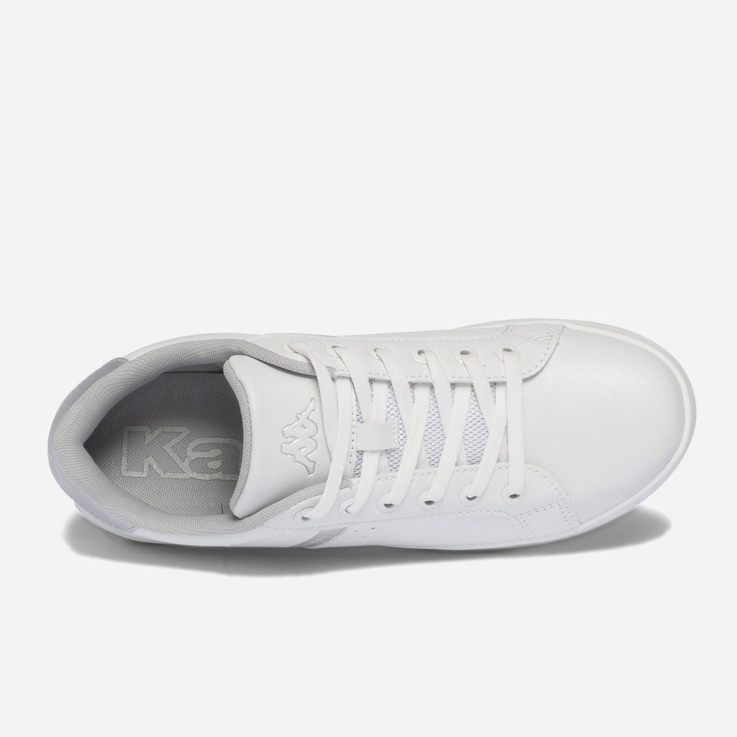 Tennis KAPPA blanc, argent et gris