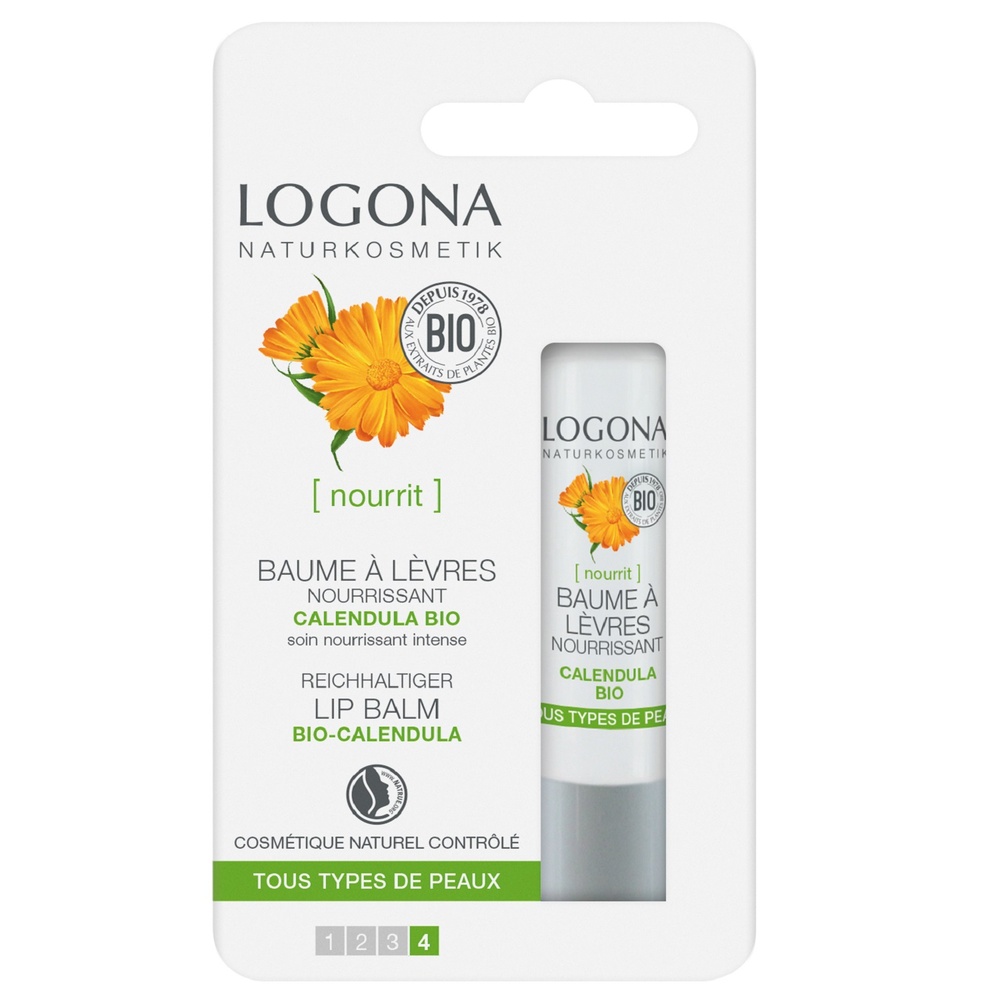 logona Baume lèvres nourrissant au calendula 4,5g Soin des lévres