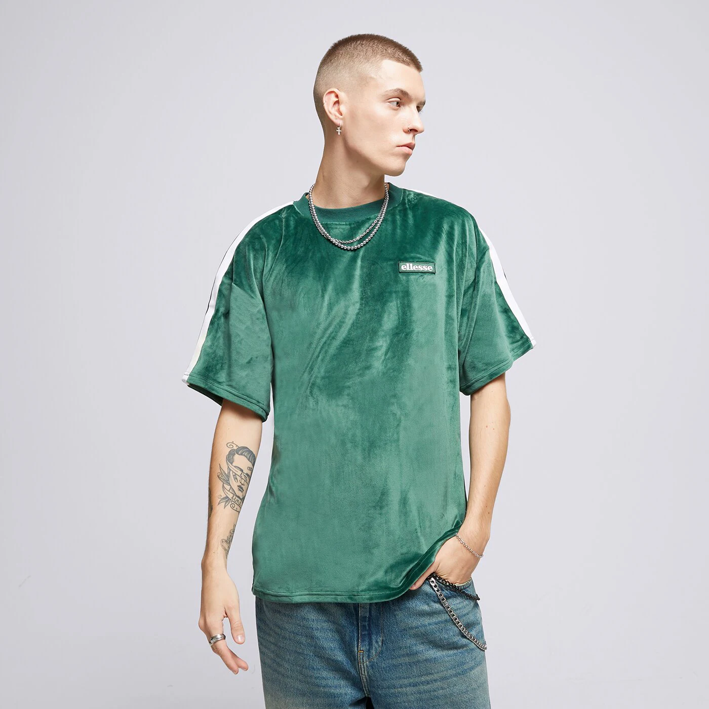 ELLESSE T-SHIRT LORETTI TEE DGREEN Grün
