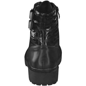 smiling for feet Schnür Boots in schwarz