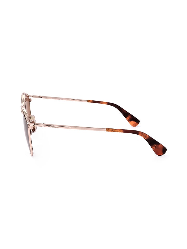 MaxMara Damen-Sonnenbrille in Gold/ Hellbraun günstig kaufen 55