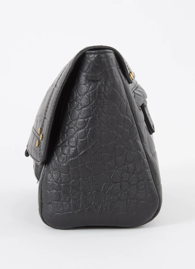 Jérôme Dreyfuss Lulu M calfskin crossbody bag with croc texture