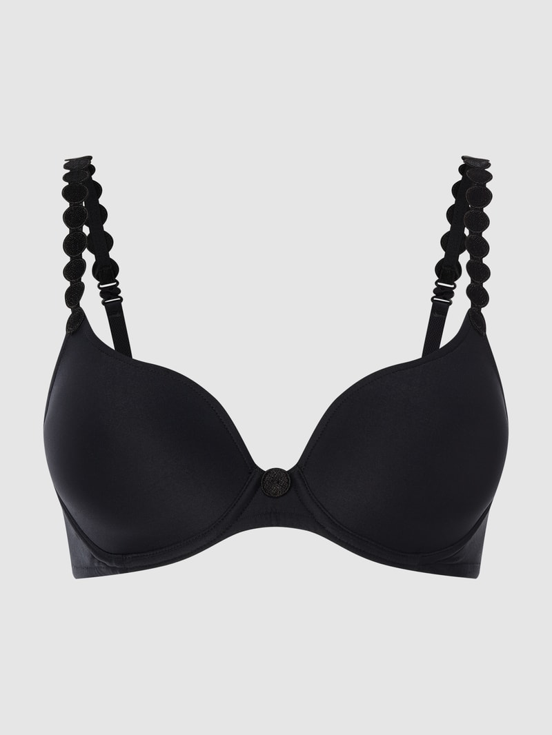 Bügel-BH mit vorgeformten Cups Modell 'Tom' in schwarz