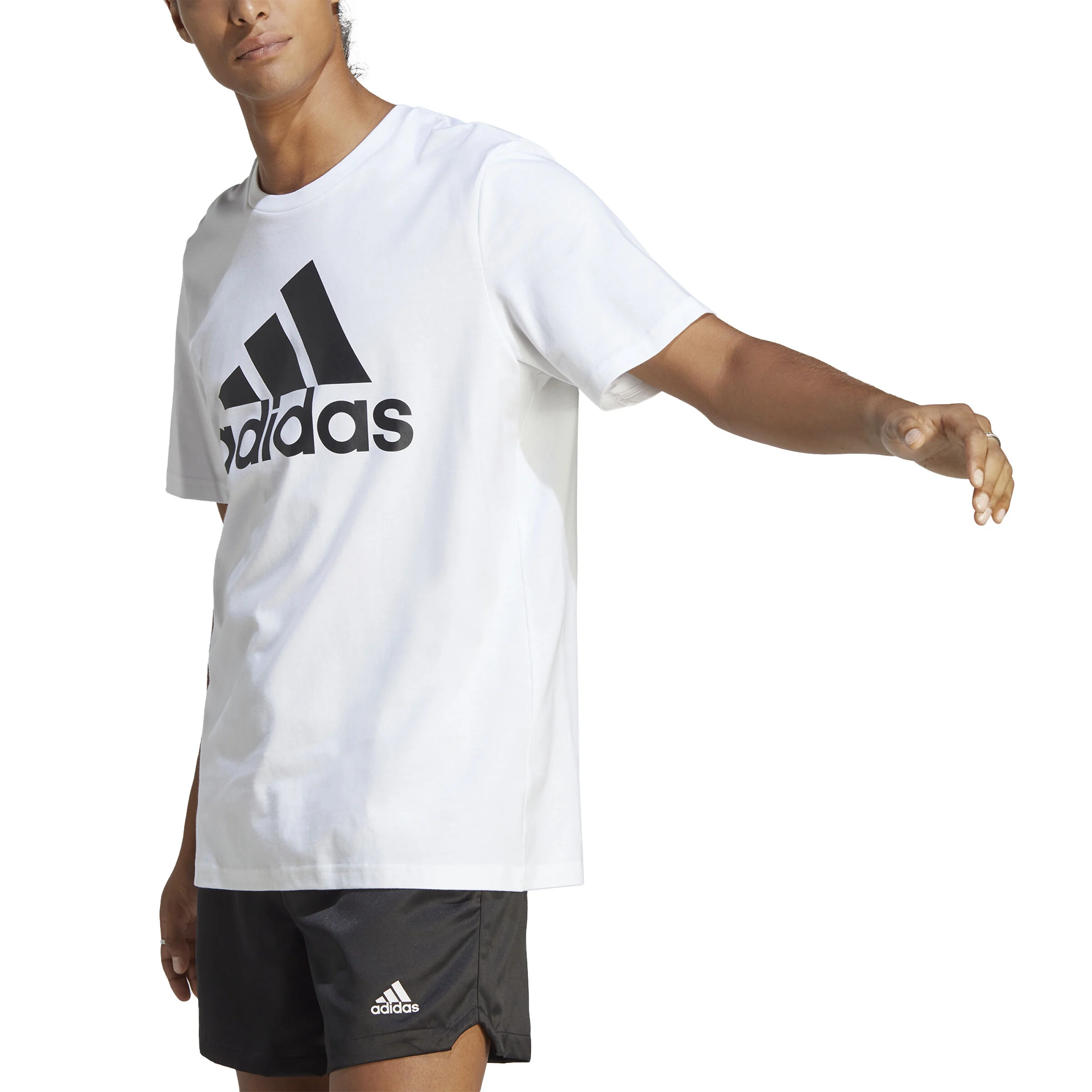 Essentials Single Jersey Big Logo T-Shirt Herren - Weiß, Schwarz