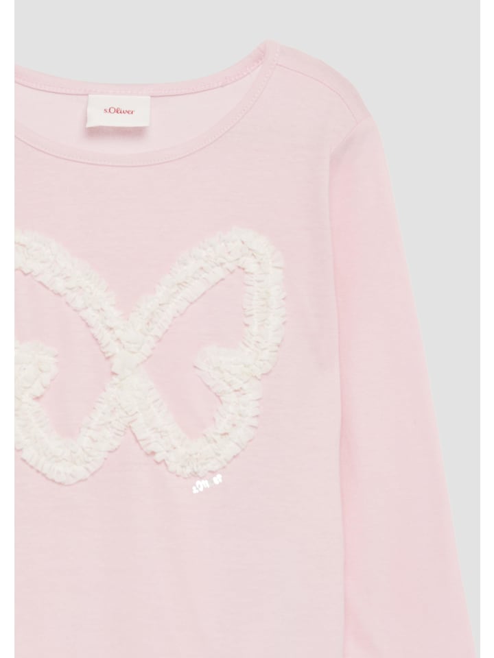 s.Oliver T-Shirt langarm in Pink günstig kaufen