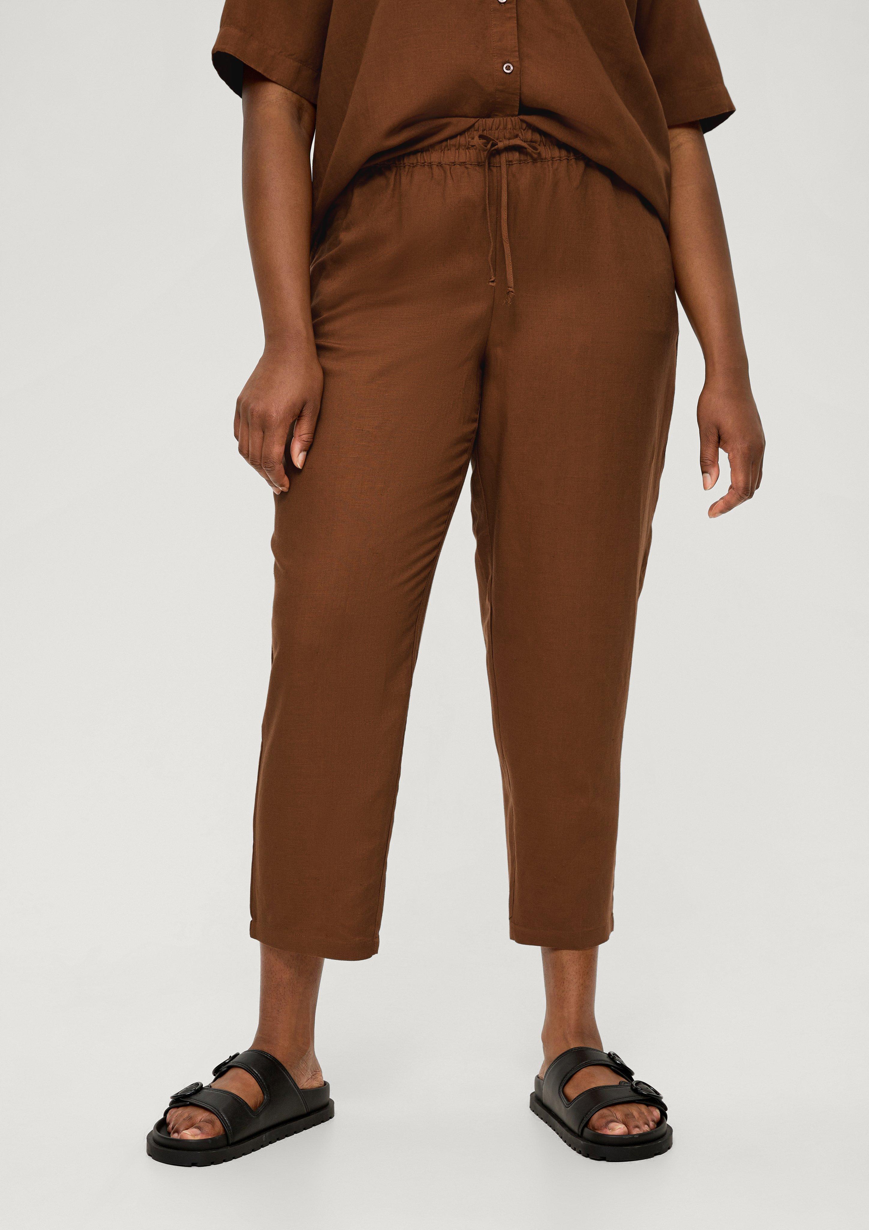 Relaxed: Hose aus Leinenmix  2130993-8751