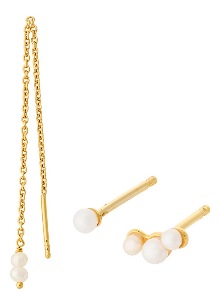 Pernille Corydon Ocean Pearl earrings and earrings with freshwater pearls