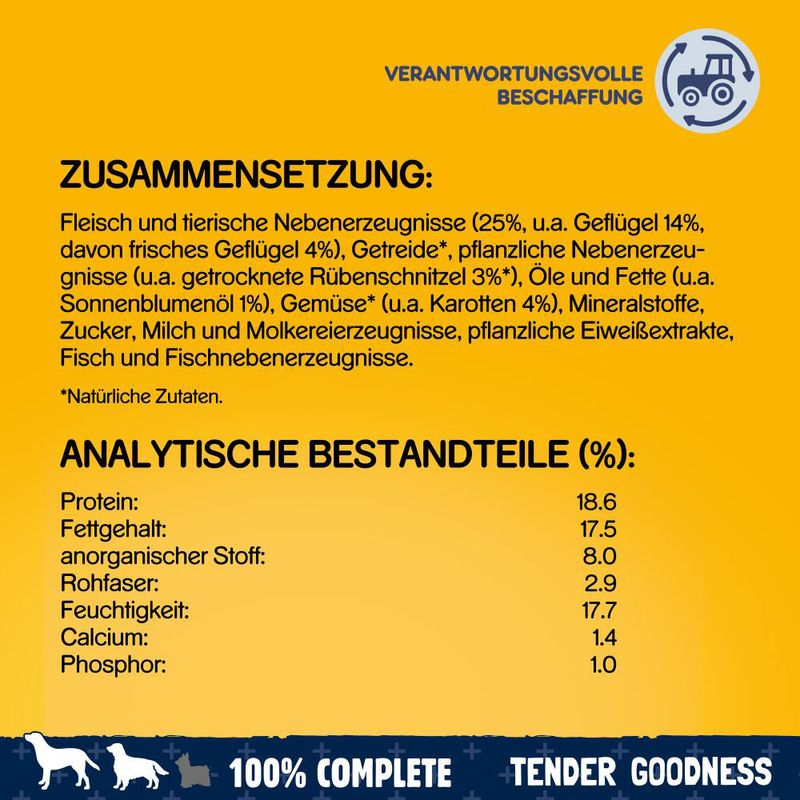 Pedigree Tender Goodness mit Geflügel zu TOP-Preisen | bitiba %