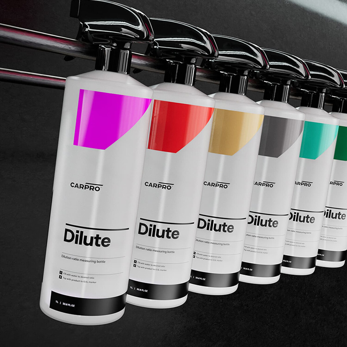 CarPro Find My Dilute Sprühflaschen Aufkleber Set