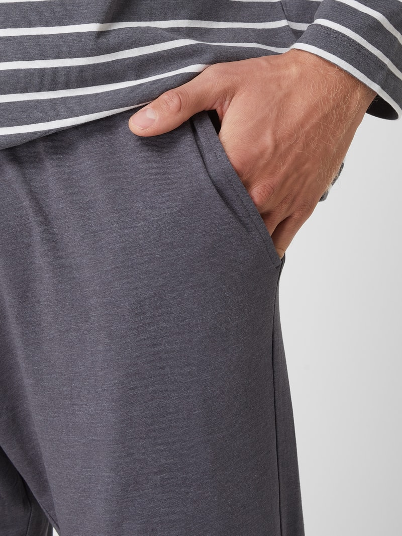 Pyjama mit Stretch-Anteil in anthrazit