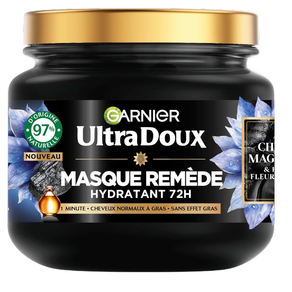 garnier Ultra Doux Charbon Magnétique Masque Remède Equilibrant Charbon Magnétique