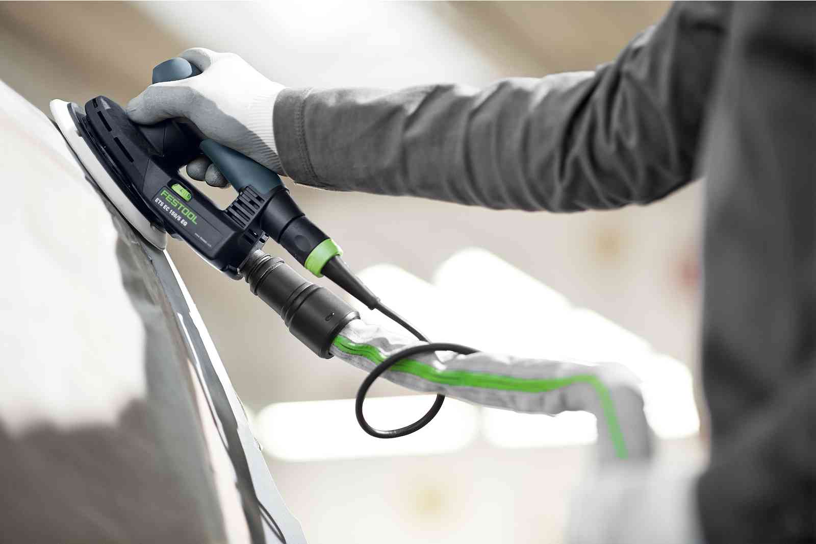 Festool 578272 ETS EC 150/5 GR Orbitalsliper + SYS-STF D150 GR-sett Granat slipeskivesett i Systainer