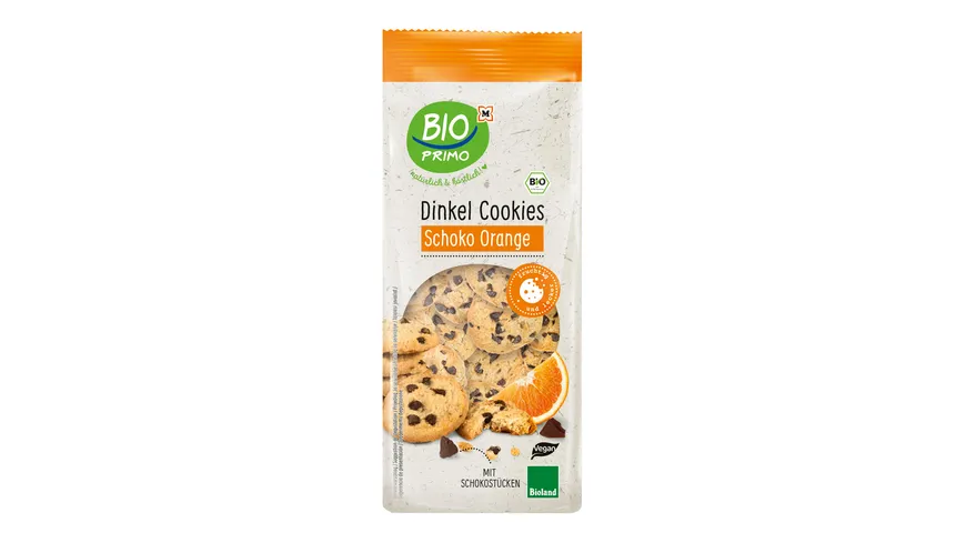 BIO PRIMO Bioland-Dinkel Cookies Schoko Orange Bioland 150 g