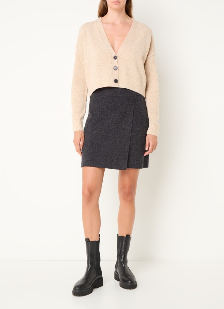 Fustă înfășurată Darlaa din amestec de lână de la ARMEDANGELS
