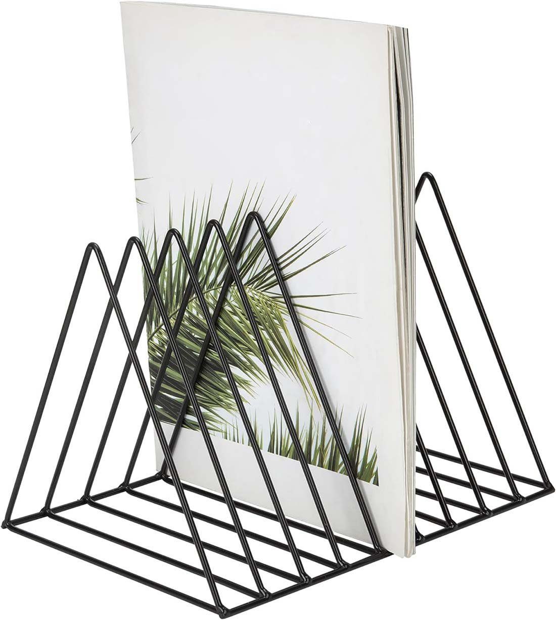 DRSEON Zeitungsständer Triangular Desktop Magazine Stall Zeitungsstand Stand