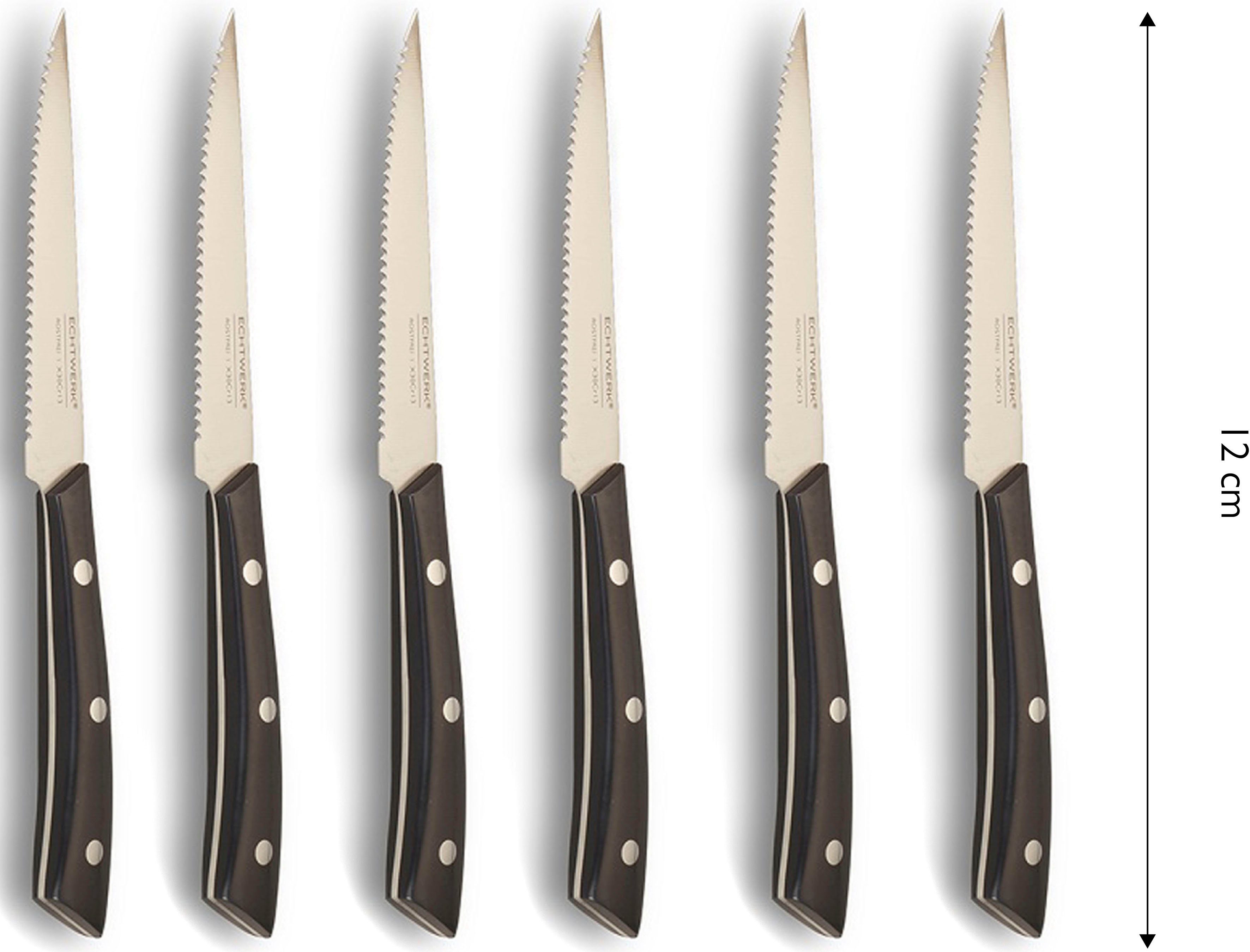 ECHTWERK Messerblock Premium (15tlg), aus Akazienholz mit Gummifüßen, Messer Set aus Klingenstahl, 15tlg