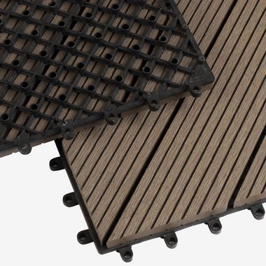 Karat Klickfliese Classic, Bodenfliese, Holzdielenoptik, 30 x 30 cm, Holzfliese, 1 St., Klicksystem