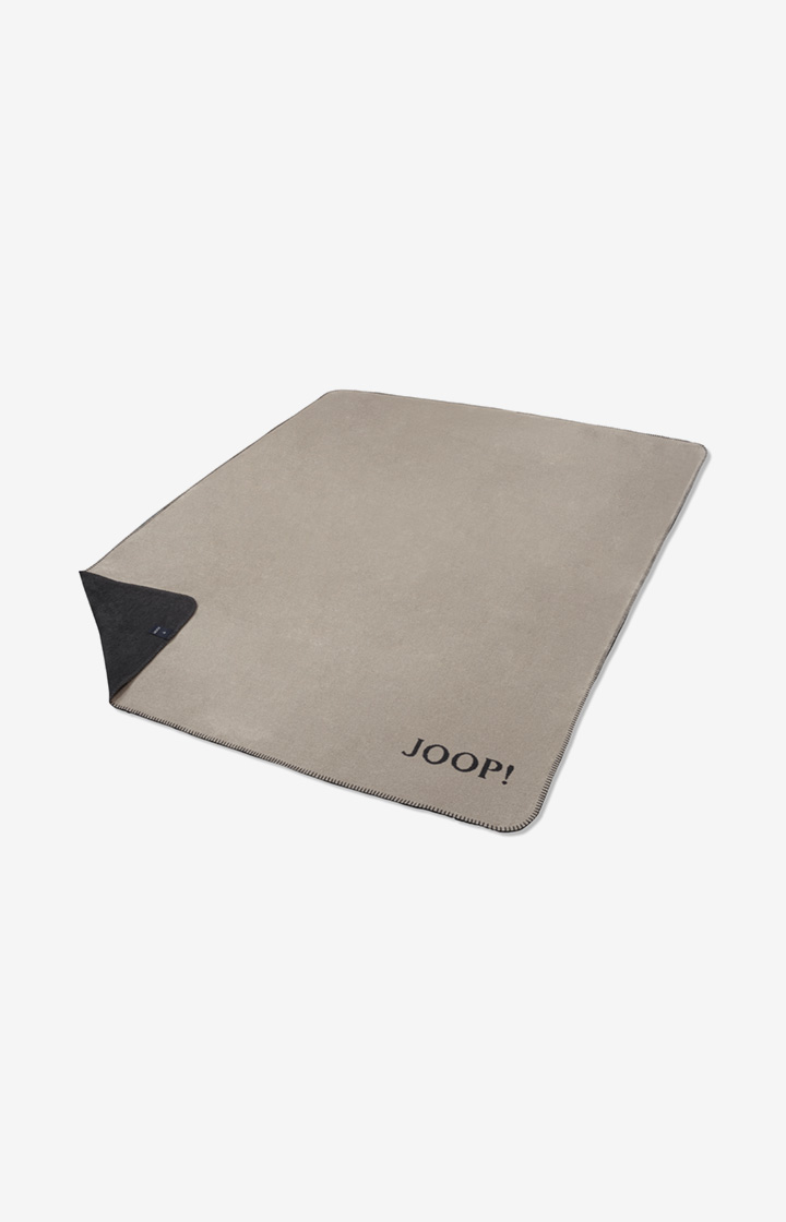 Wohndecke JOOP! UNI-DOUBLEFACE in Stein-Anthrazit