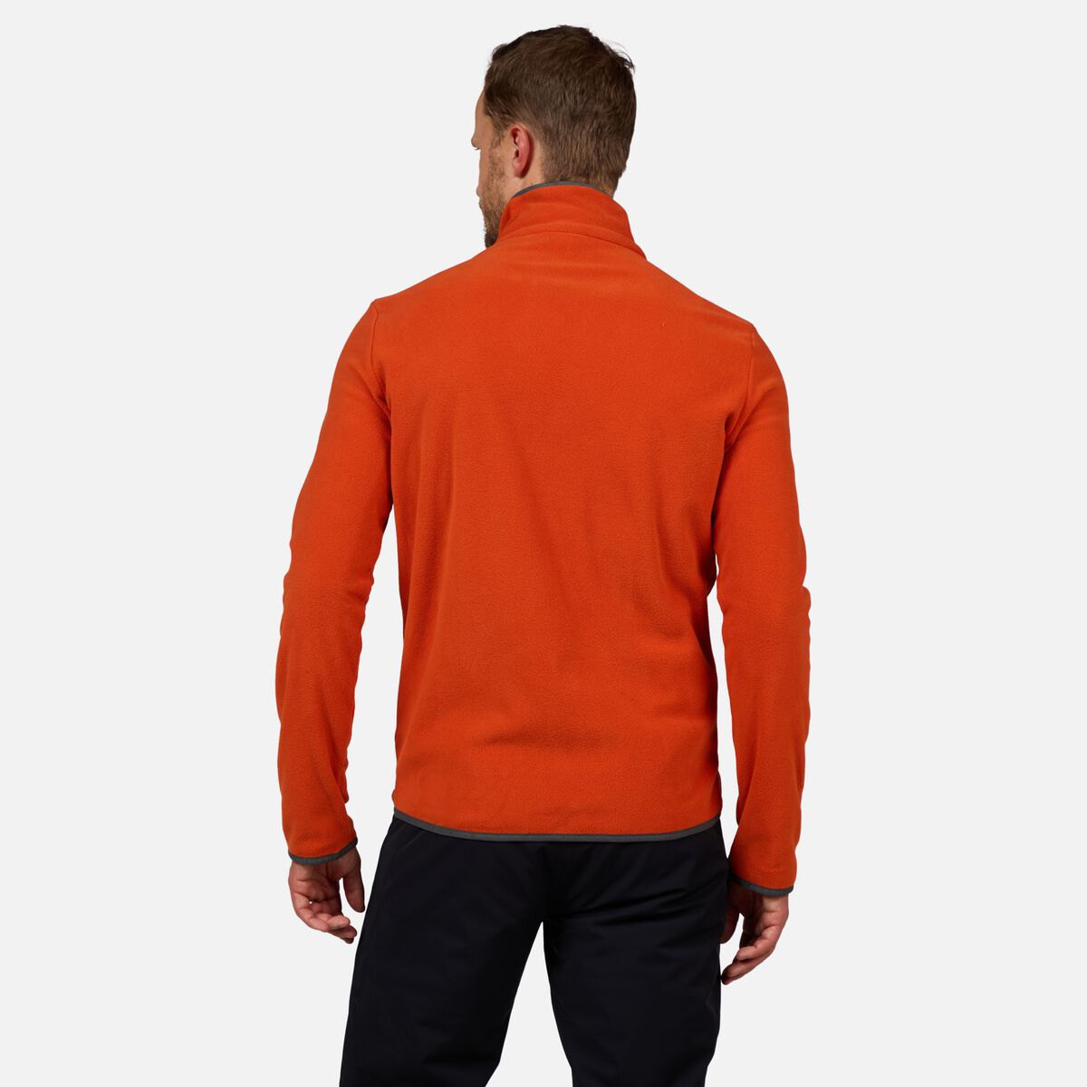 Herrenfleecejacke mit durchgehendem Reißverschluss Strawpile
