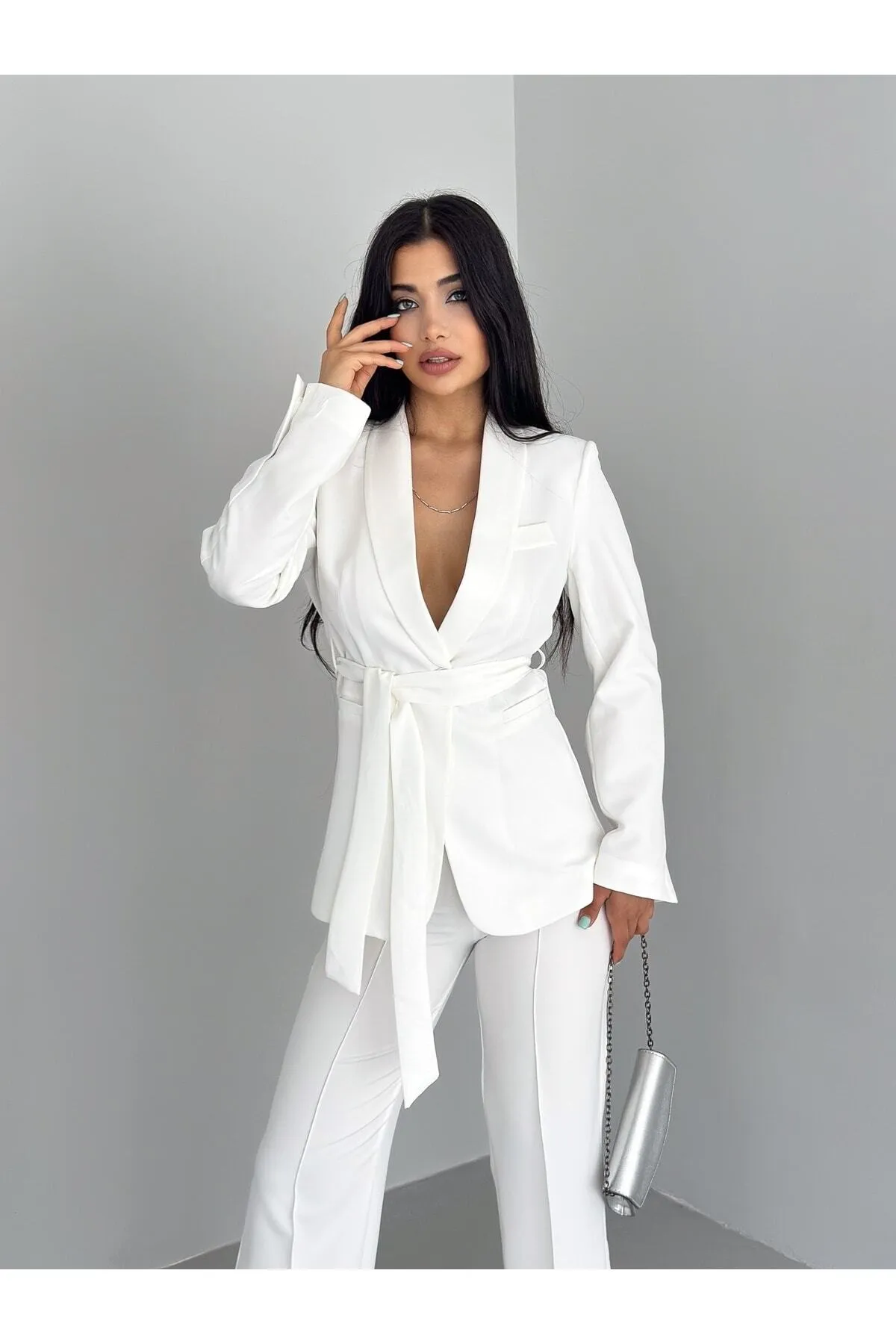 ZF BUTİK  Set aus Jacke und Hose mit Gürtel