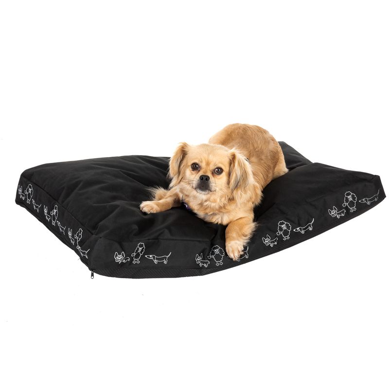 Hundekissen Silhouette schwarz zu TOP-Preisen