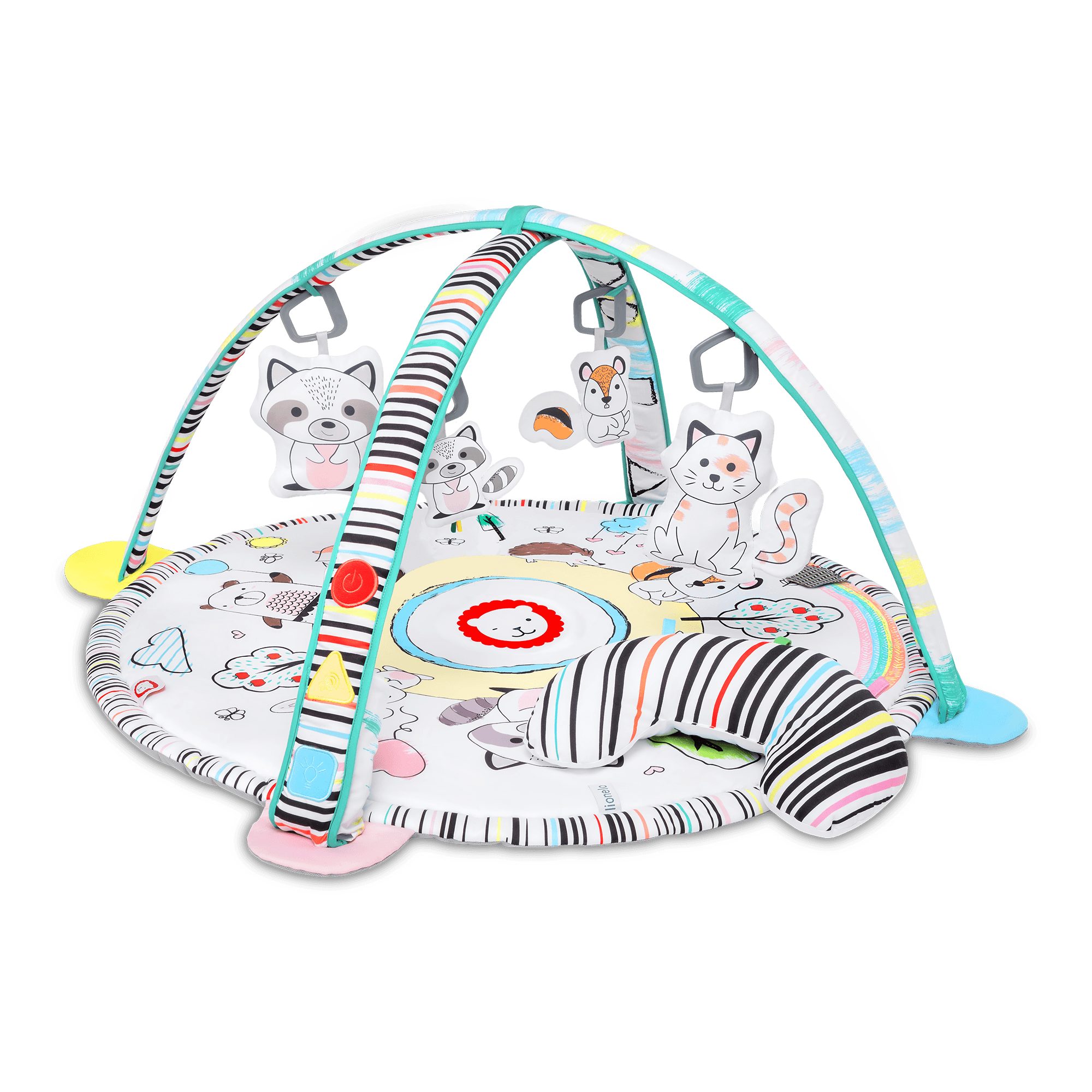 lionelo Spielmatte LO-PAULA (Set, Set), 2in1 Spielzeug Entwickelt das Babys Melodie spielen