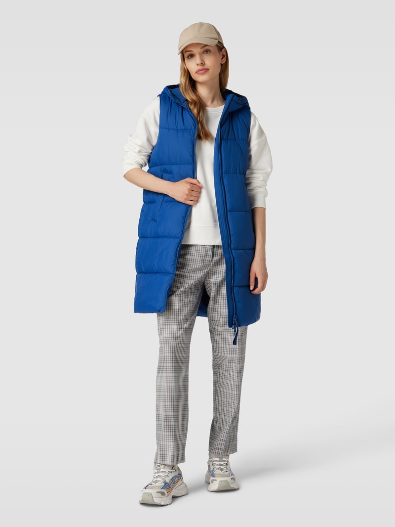 Weste mit Steppnähten Modell 'Puffer' in blau