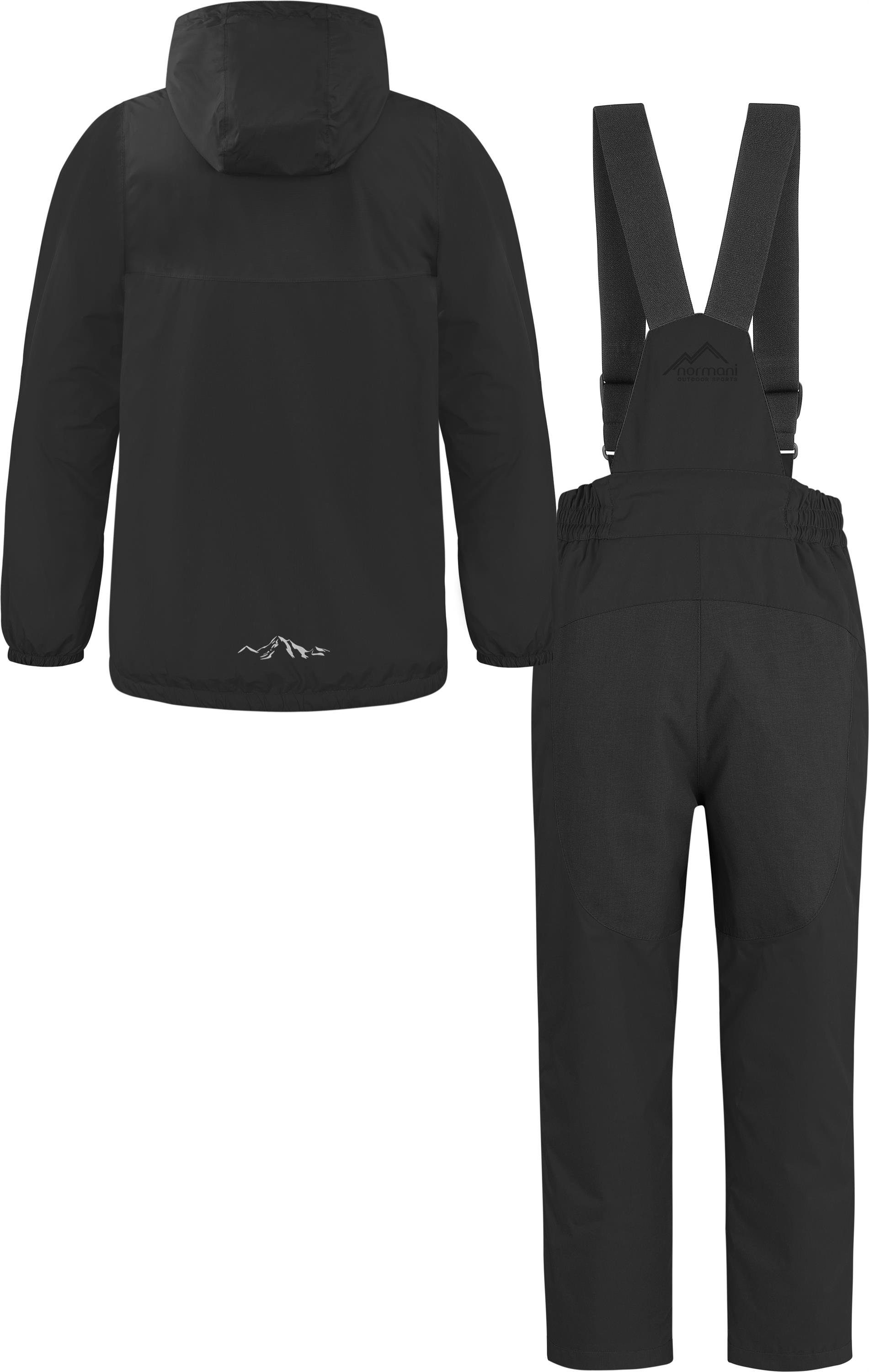 normani Schneehose Kinder WinterSet Thermohose und Windbreaker Wasserdichte Ski Thermohose und Winterjacke Schneeanzug Ski Set für Jungen und Mädchen