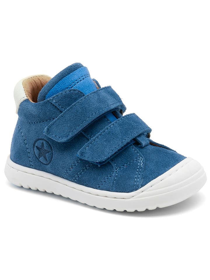 bisgaard Leder-Lauflernschuhe in Blau/ Weiß günstig kaufen