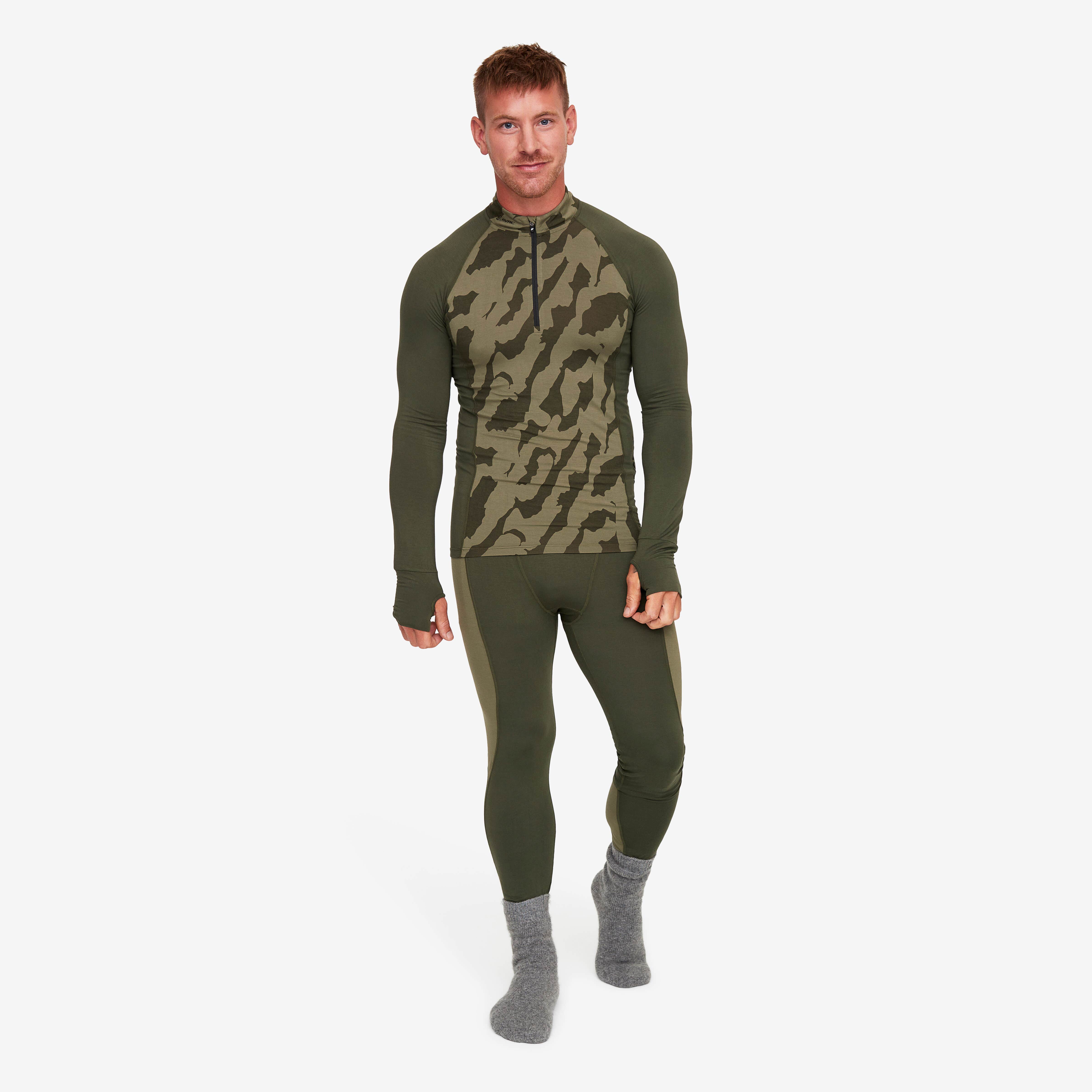 Bambooskin Base Layer Set Homme Forest Night