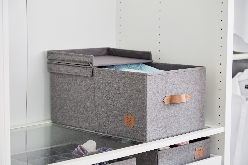 Ordnungsbox Premium Grau meliert