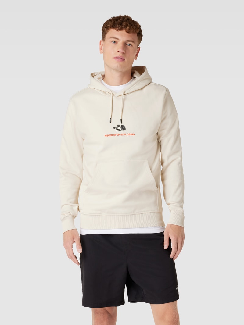 Hoodie mit Statement-Print in sand
