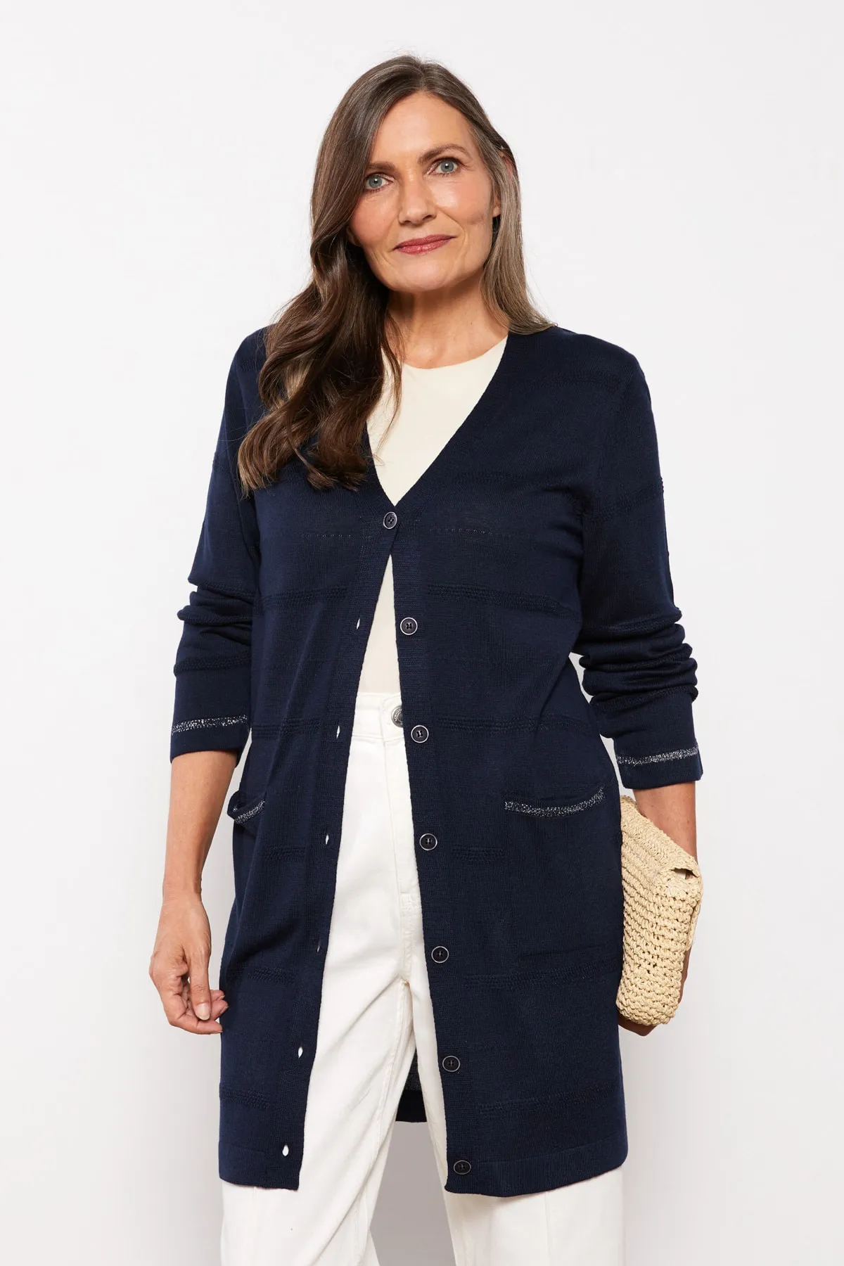 LC Waikiki  Strickjacke - Dunkelblau - Regular Fit