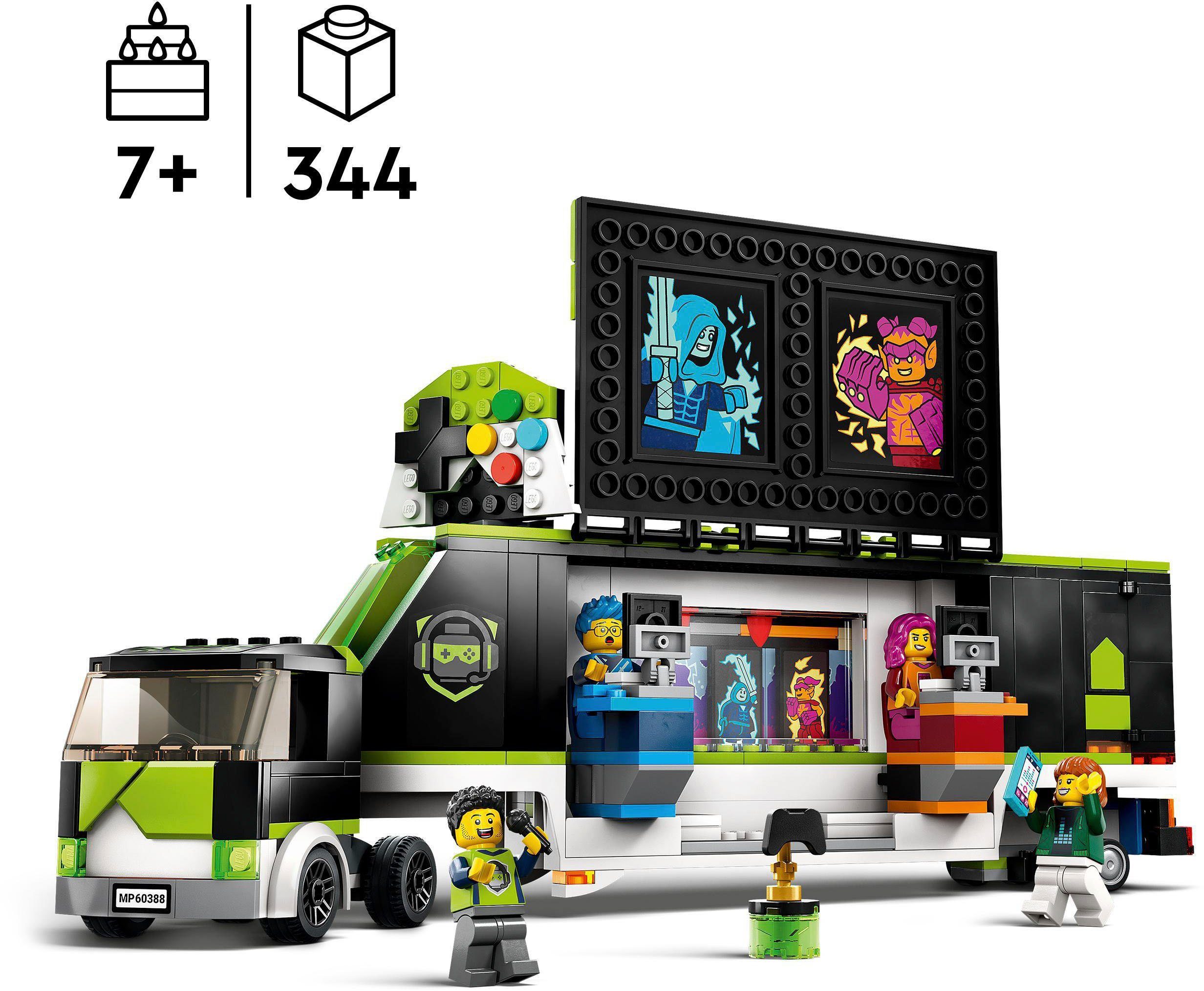LEGO® Konstruktionsspielsteine Gaming Turnier Truck (60388), LEGO® City, (344 St), Made in Europe
