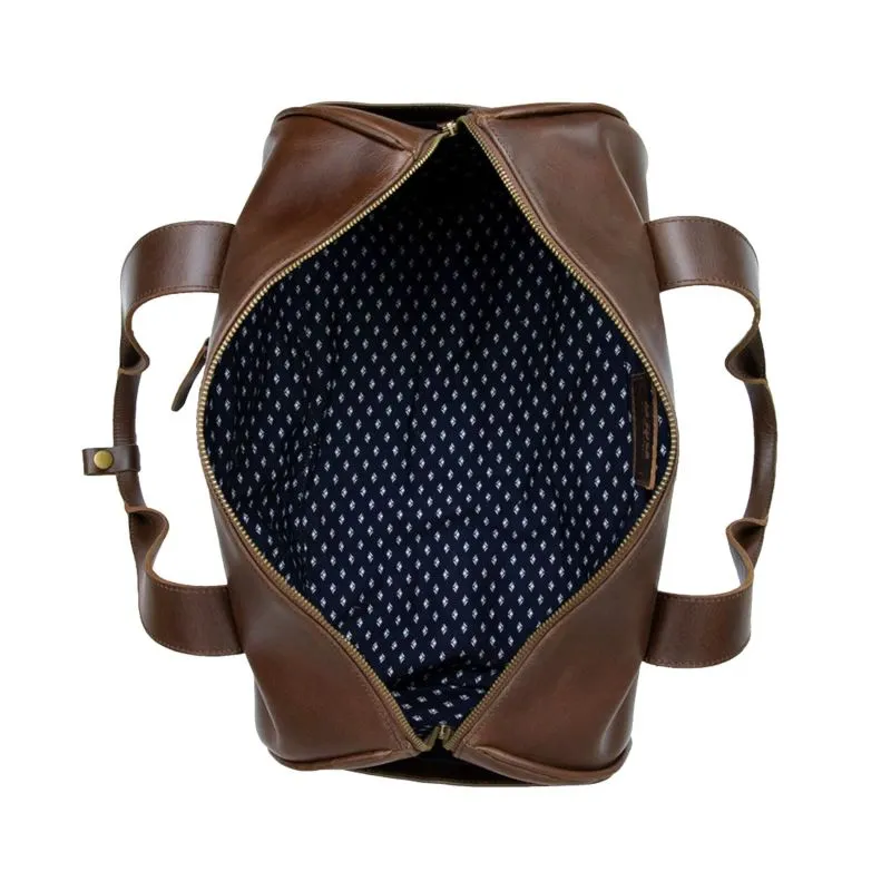 Buckle & Seam Leder Duffle Bag Chap - Braun \/ Dots