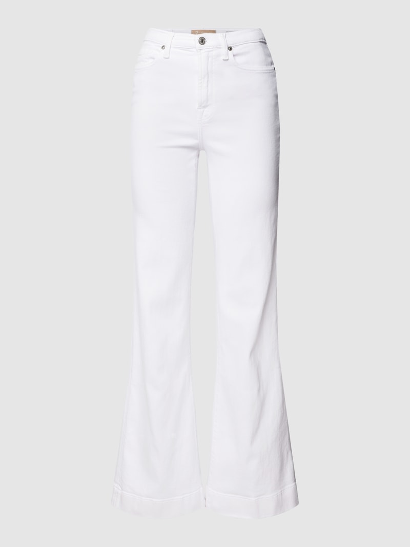 Flared Jeans im 5-Pocket-Design in weiß